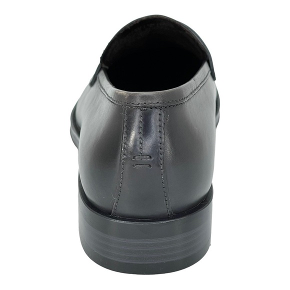 Kenneth Cole Brock Dark Grey Leather Mens Penny Loafers Size 7M - Picture 5 of 10